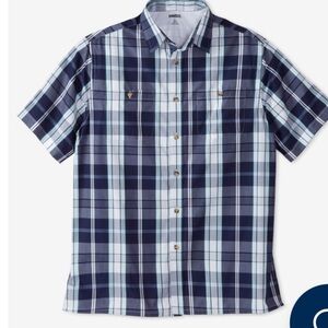 King size Short-Sleeve Plaid Sport Shirt size 9xLarge